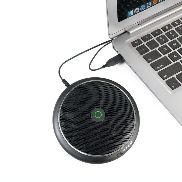 CMTECK USB Conference Mic Dark Black Plug and Play-2