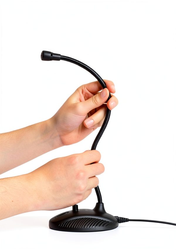FIFINE USB Gooseneck Microphone ABS Design for PC-1
