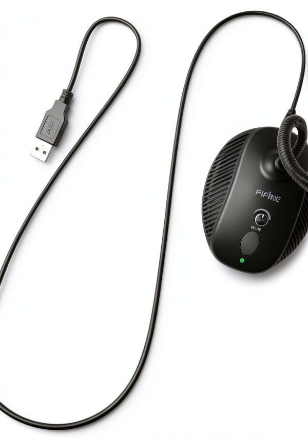 FIFINE USB Gooseneck Microphone ABS Design for PC-2
