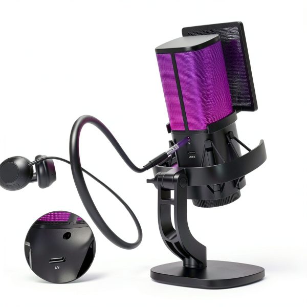 USB microphone Ugreen Black Metal Design-6