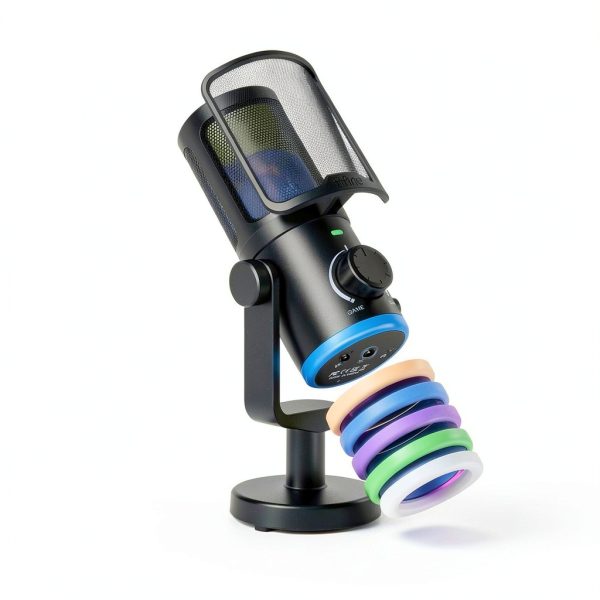 FIFINE AM6 Condenser USB Microphone Black Gaming-4