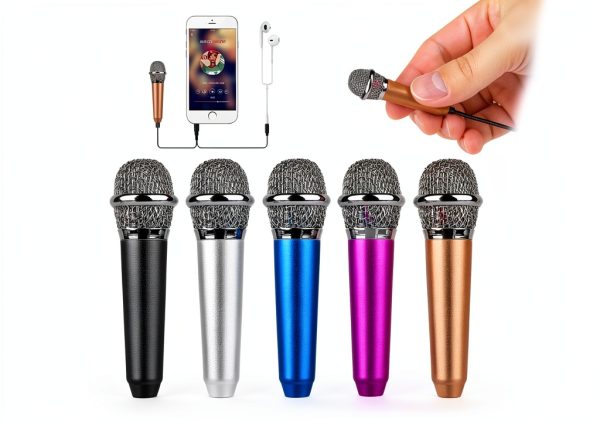 Uniwit Mini Handheld Condenser Microphone with Stand and 2.2in Compact-0
