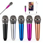 Mini Microphone Uniwit Handheld Condenser with Rose Red Stand-0