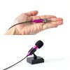 Mini Microphone Uniwit Handheld Condenser with Rose Red Stand-1