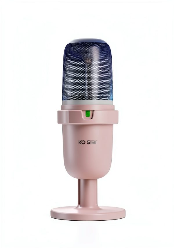 Gaming Microphone KO-STAR M-630S Pink Compact RGB LED-2