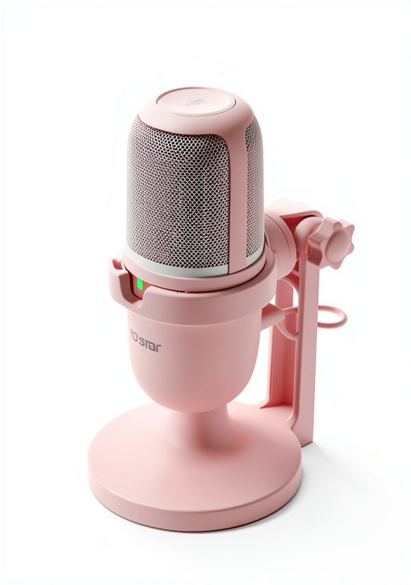 Gaming Microphone KO-STAR M-630S Pink Compact RGB LED-4