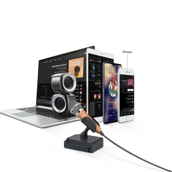 Uniwit Mini Handheld Condenser Microphone with Stand and 2.2in Compact-4