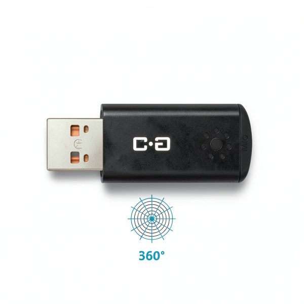 USB Microphone ChanGeek CHS-M3 Mini Black USB Mic for PC and Laptop-4