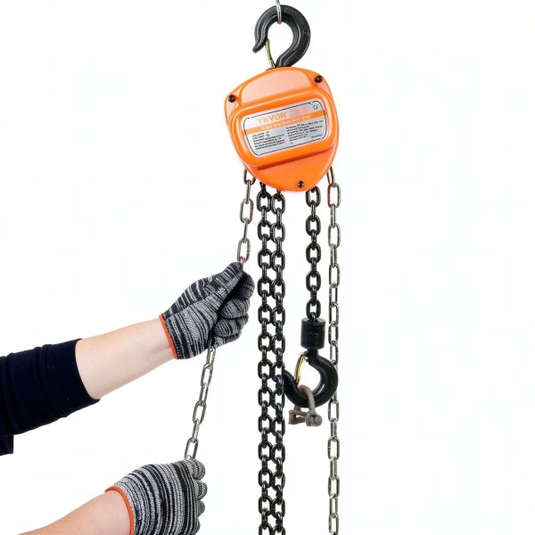 Hand Chain Hoist VEVOR 1 Ton 10FT G80 Steel Double‑Pawl Brake-3