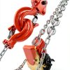 Hand Chain Hoist HUGOASIS 1/2 Ton 10FT Orange Manual with Dual Brakes-3