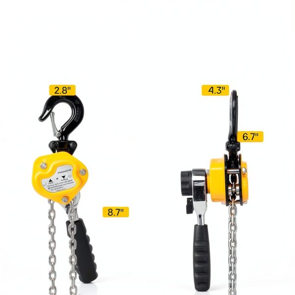 Chain Hoist VIVOHOME 1-4 Ton 10ft Yellow Lever Hand Chain Hoist-6