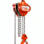 Hand Chain Hoist HUGOASIS 1/2 Ton 10FT Orange Manual with Dual Brakes-0