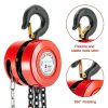 Hand Chain Hoist 2 Ton Red YULIZHE Manual Steel Chain Block Hoist-2