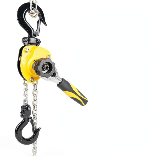 Chain Hoist Treedeng 1/4 Ton 550lb 5ft Mini Puller Yellow-1