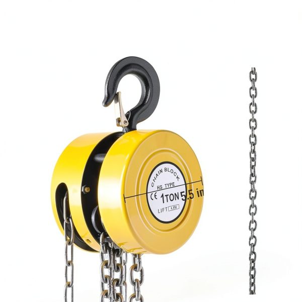 Hand Chain Hoist VEVOR 2200lb 1 Ton Manual with 15ft Lift Yellow-6