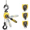 Chain Hoist Treedeng 1/4 Ton 550lb 5ft Mini Puller Yellow-2