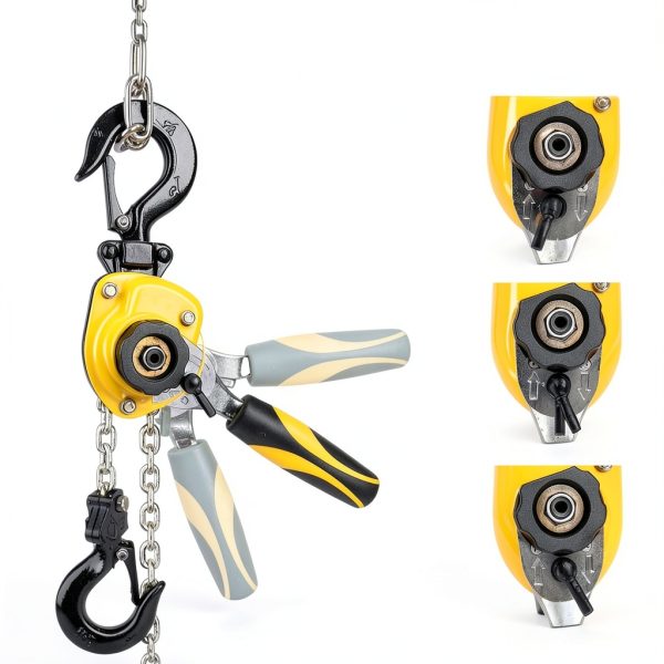Chain Hoist Treedeng 1/4 Ton 550lb 5ft Mini Puller Yellow-2