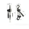 1/2 Ton Chain Hoist YATOINTO Lever Hoist Aluminum 5ft Lift Silver-5