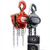 Hand Chain Hoist HUGOASIS 1/2 Ton 10FT Orange Manual with Dual Brakes-2