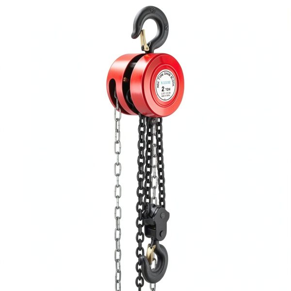 Hand Chain Hoist 2 Ton Red YULIZHE Manual Steel Chain Block Hoist-0
