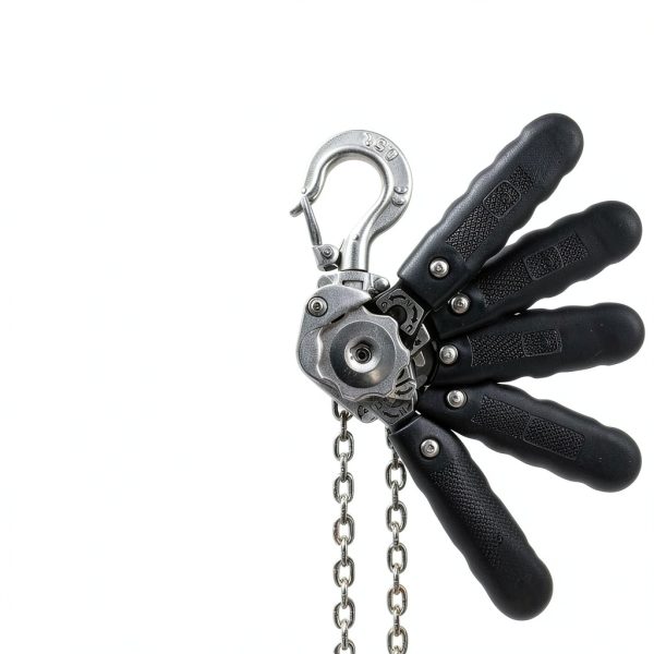 1/2 Ton Chain Hoist YATOINTO Lever Hoist Aluminum 5ft Lift Silver-1