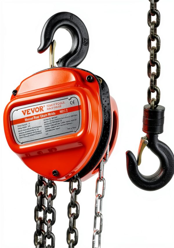 Hand Chain Hoist VEVOR 1 Ton 10FT G80 Steel Double‑Pawl Brake-0